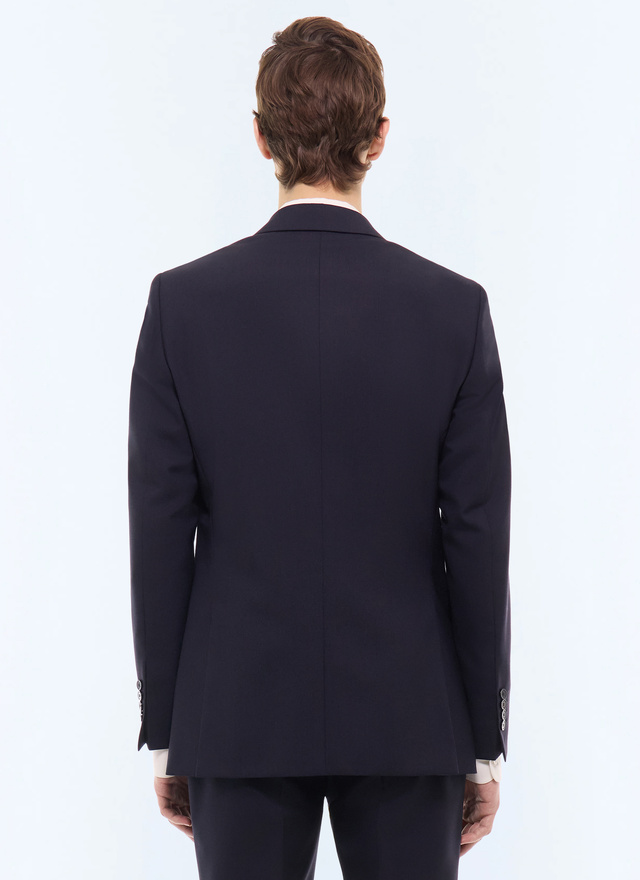 Men's main fabric: 100% virgin woolunder collar: 80% polyester, 20% viscosebody lining: 100% viscosesleeve lining: 57% viscose, 41% acetate, 2% cupro suit jacket Fursac - V3FOXA-BV01-30