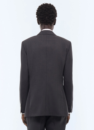 Men's main fabric: 100% virgin woolunder collar: 80% polyester, 20% viscosebody lining: 100% viscosesleeve lining: 57% viscose, 41% acetate, 2% cupro suit jacket Fursac - V3FOXA-BV01-B022