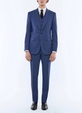 Wool fitted 3-piece suit - C3DVOX-DC55-D035