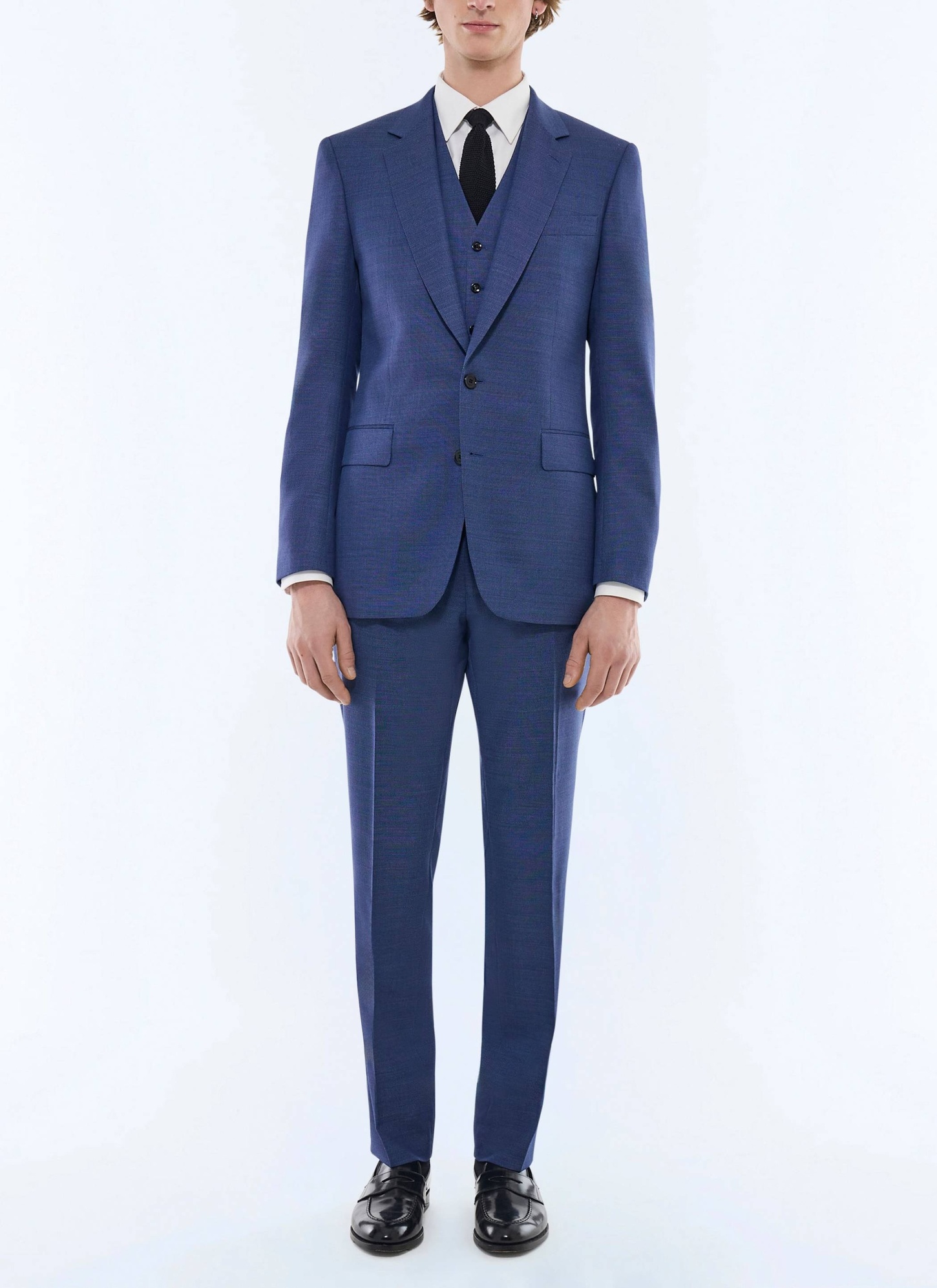 Men's suit blue virgin wool Fursac - C3DVOX-DC55-D035
