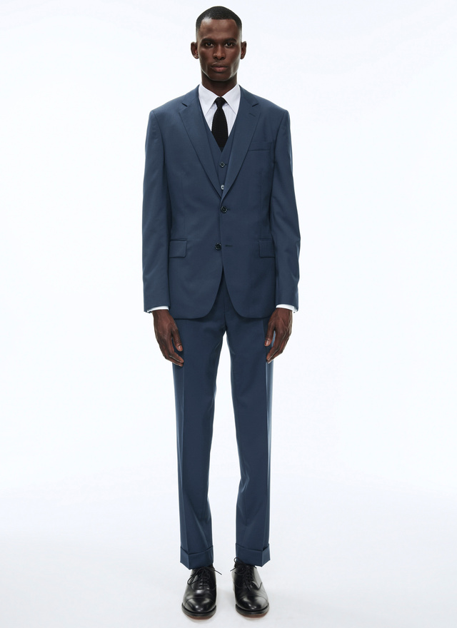 Men's blue - caviar suit Fursac - C3AVOX-AC13-34