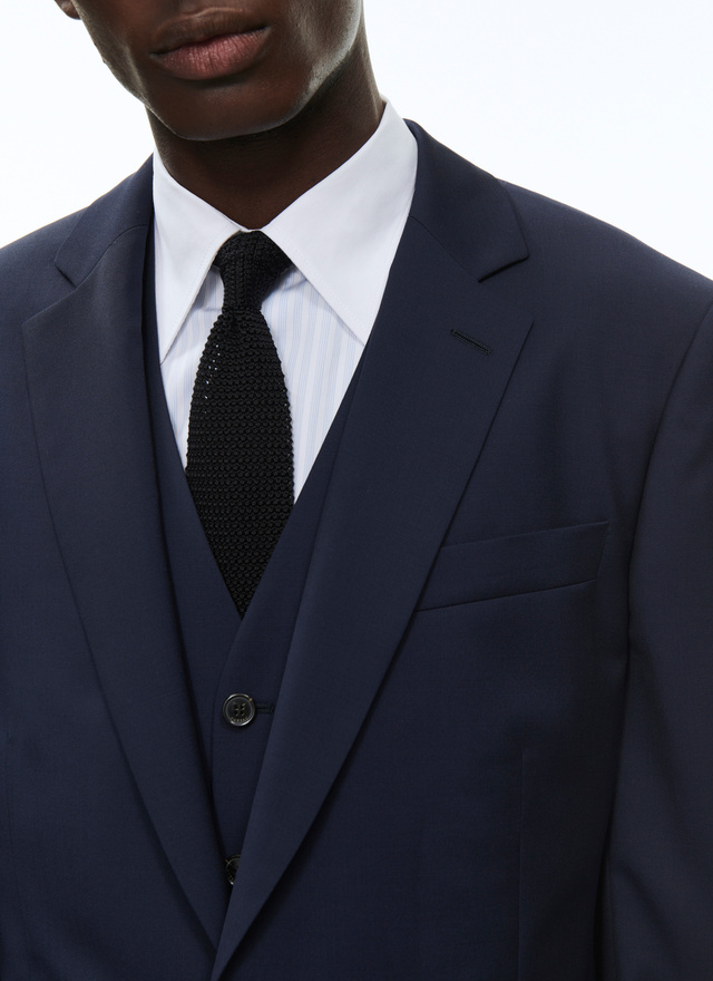 Men's suit navy blue virgin wool Fursac - C3AVOX-B570-31