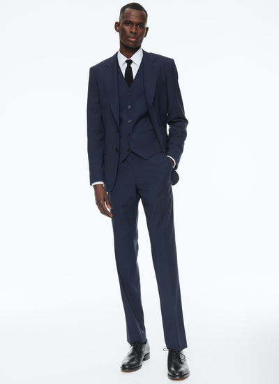 Men's navy blue suit Fursac - C3SOXE-VC60-30