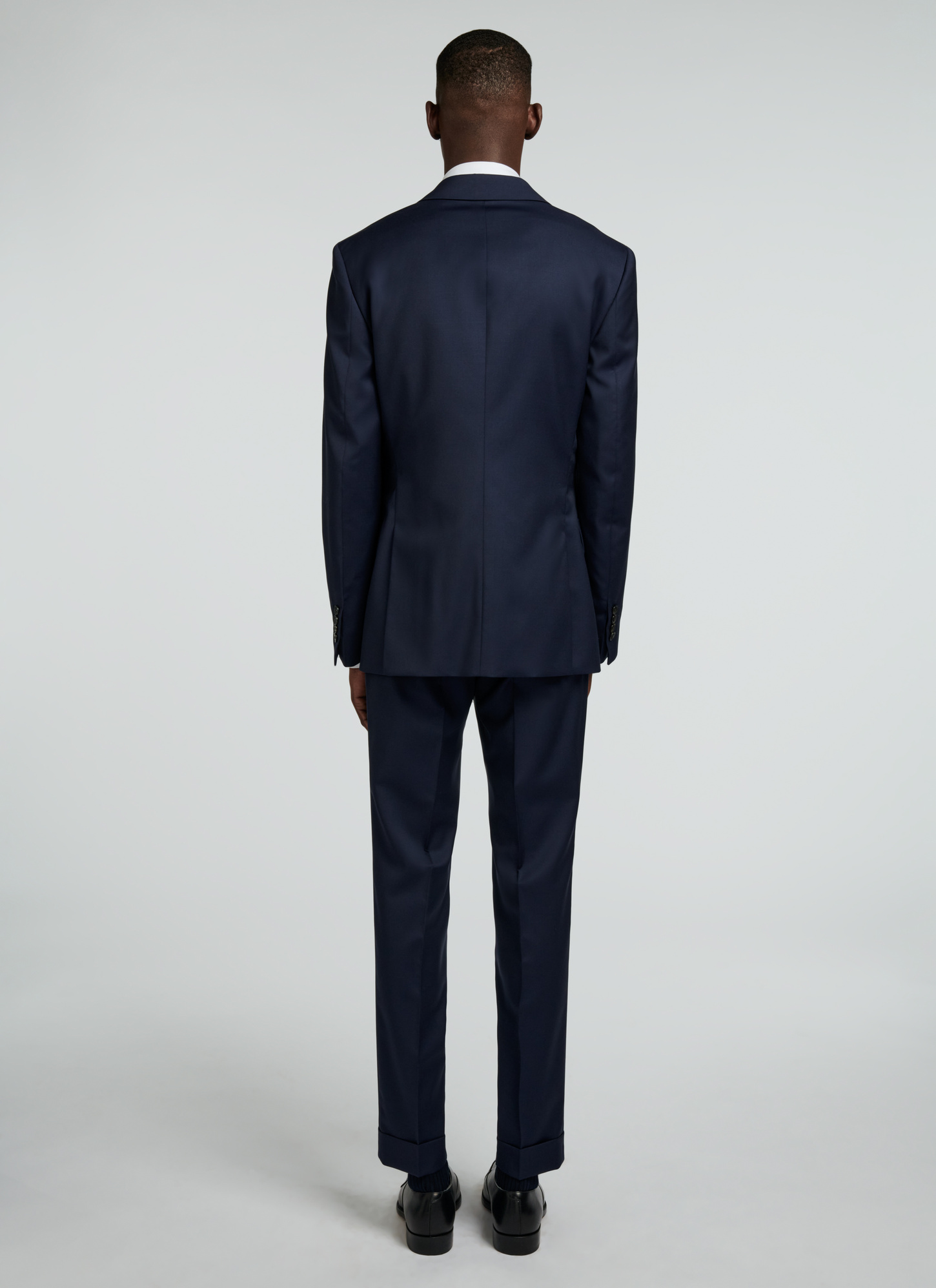 Men's blue, navy blue virgin wool suit Fursac - C3VOXX-B570-31