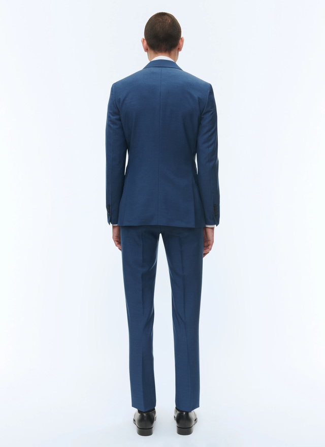 Men's suit sapphire blue virgin wool Fursac - C3AVOX-F502-35