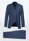 Blue wool serge 3-piece suit - C3AVOX-F502-35