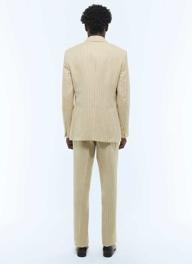 Men's linen and organic cotton serge suit Fursac - C3FOUG-FC13-A005