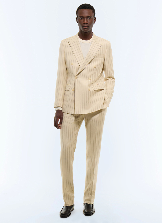 Men's certified cotton and linen suit Fursac - C3FOUG-JC40-A005