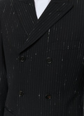 Wool double-breasted suit with pattern - 23EC3BLIS-BC27/20