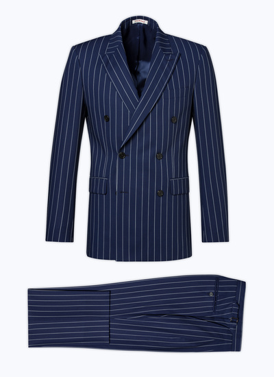 Men's blue - stripes suit Fursac - C3DATI-DC06-D029