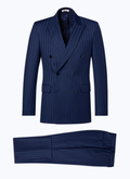 Wool double-breasted striped suit - C3DOCO-DC22-D029