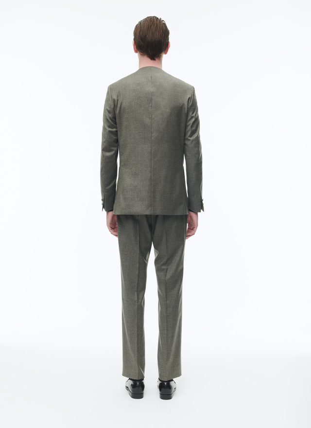 Men's green virgin wool flannel suit Fursac - C3CATE-CC46-H018