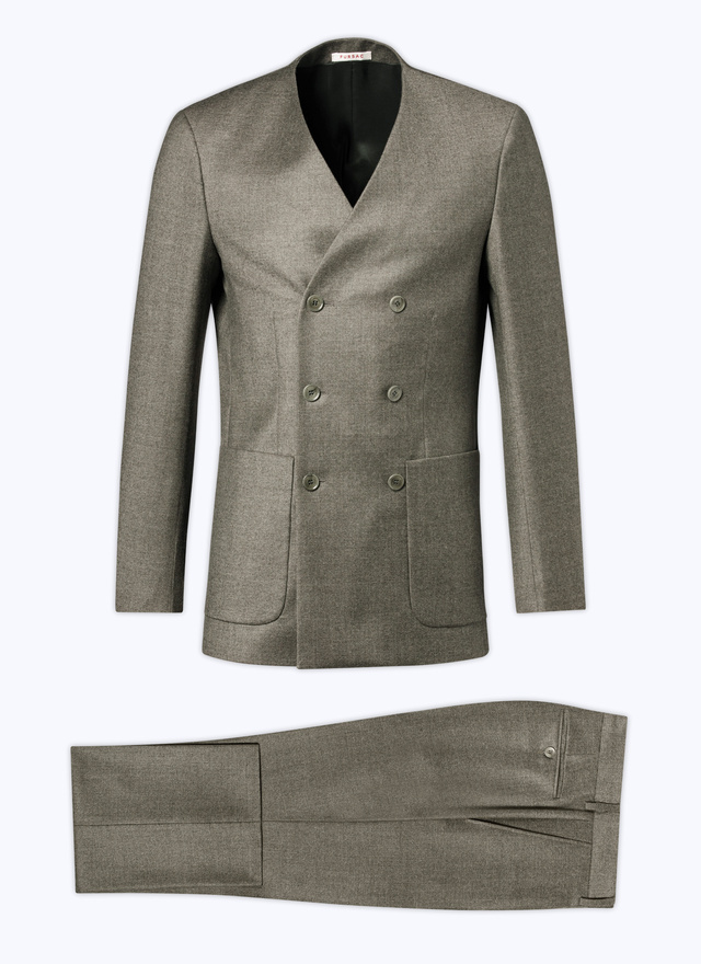 Men's suit bronze virgin wool flannel Fursac - C3CATE-CC46-H018