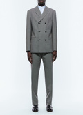 Double-breasted suit in wool twill - C3DOPT-DC08-B001