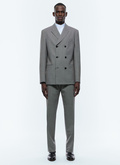 Double-breasted suit in wool twill - C3DOPT-DC08-B001