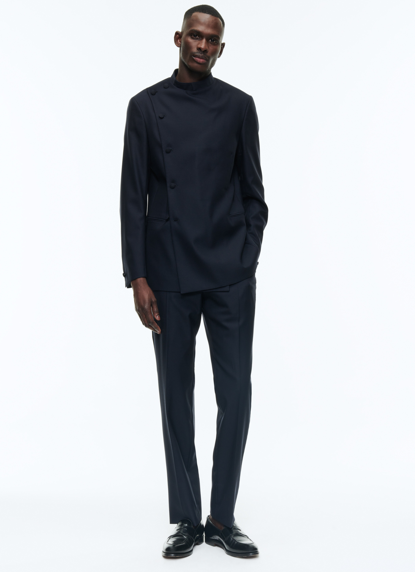 Men's navy blue suit Fursac - C3DBOU-RC47-30