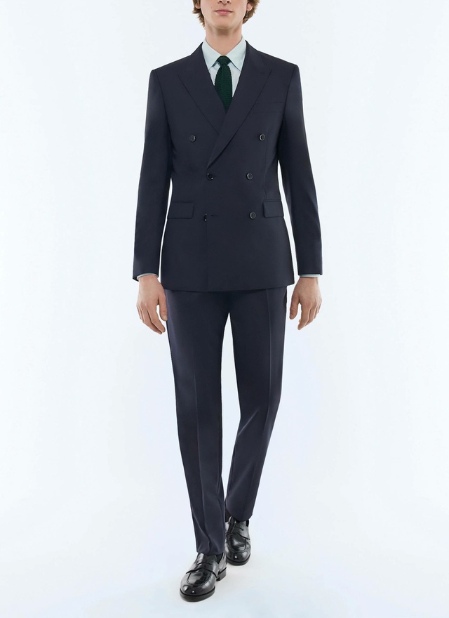 Men's navy blue suit Fursac - C3FOCA-BV01-30