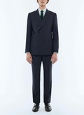 Fresco wool canvas double-breasted suit - C3FOCA-BV01-30