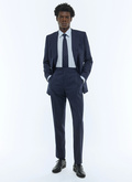 Double-breasted striped serge suit - C3FOCA-DC05-D030