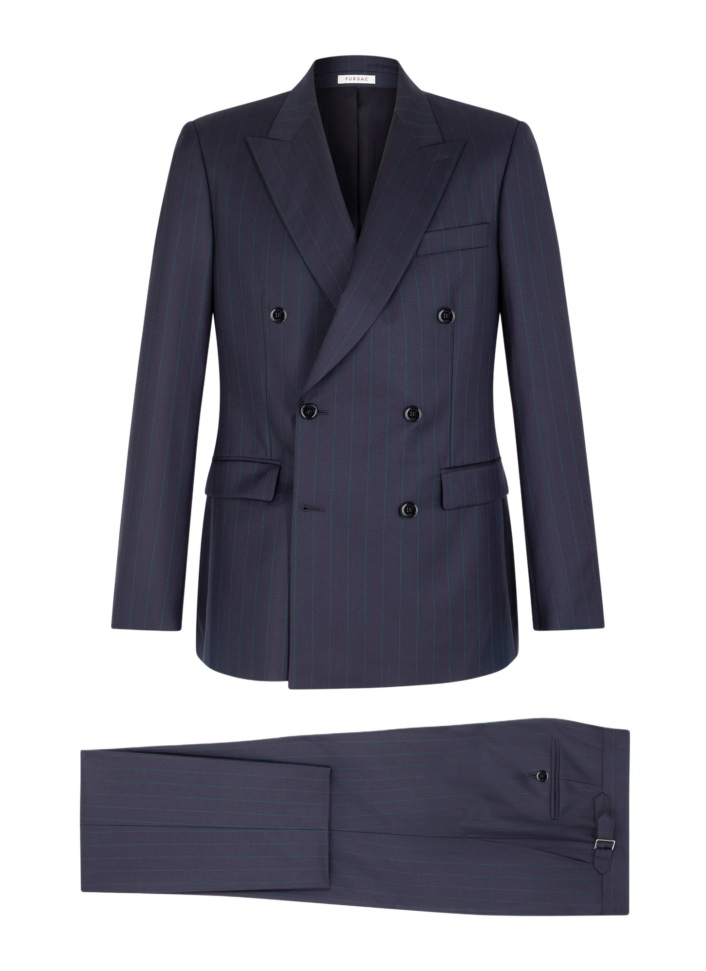 Men's suit navy blue certified virgin wool twill Fursac - C3FOUG-GC07-D030