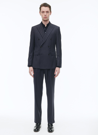 Men's suit navy blue virgin wool Fursac - C3CASA-CC15-D030