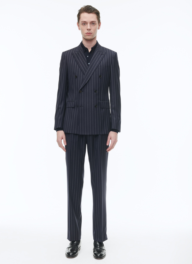 Men's suit navy blue virgin wool Fursac - C3CASA-CC15-D030