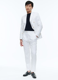 Wool double-breasted striped suit - C3DAKO-DC30-A001