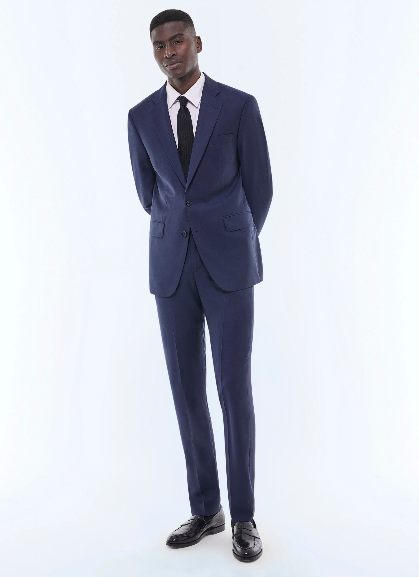 Men's faux-plain carbon blue suit Fursac - C3EVIP-FC36-D031