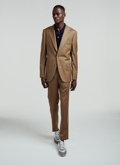 Men's suit beige virgin wool Fursac - 22EC3VOXO-VC48/12