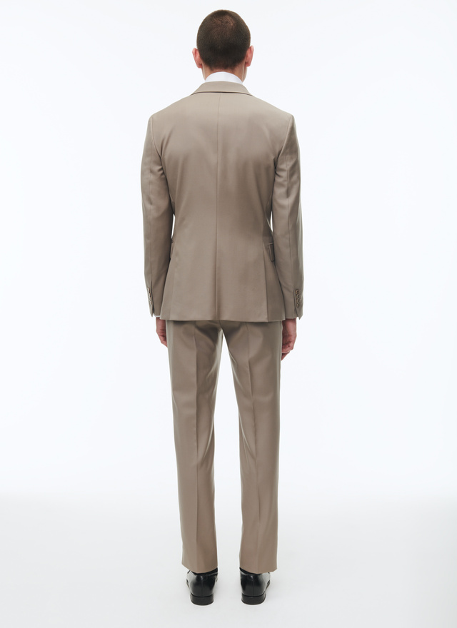 Men's beige, ecru virgin wool suit Fursac - C3VRAP-VC41-08