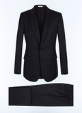 Fitted striped wool twill suit - C3GREG-JC38-D030
