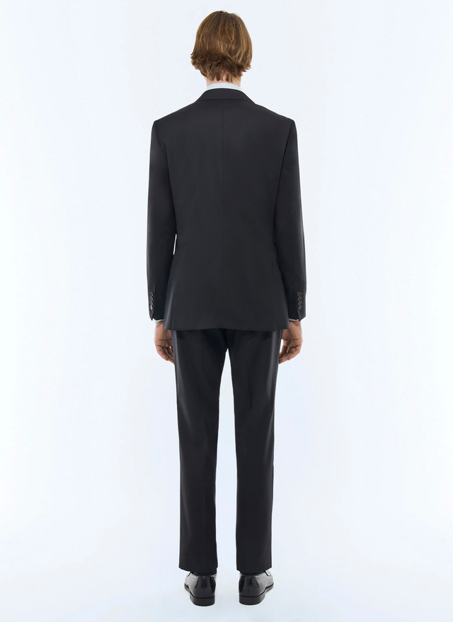 Men's black virgin wool suit Fursac - C1AVRA-AC82-20