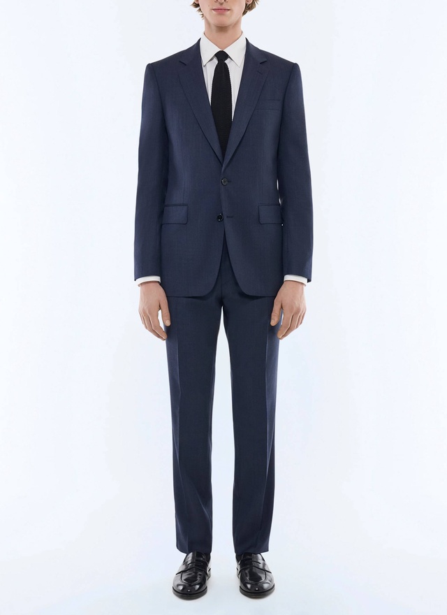 Men's suit blue virgin wool Fursac - C3EXUN-DC55-D030