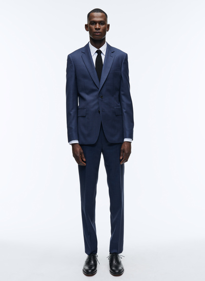 Men's suit blue virgin wool Fursac - 22HC3AXUN-AC13/34