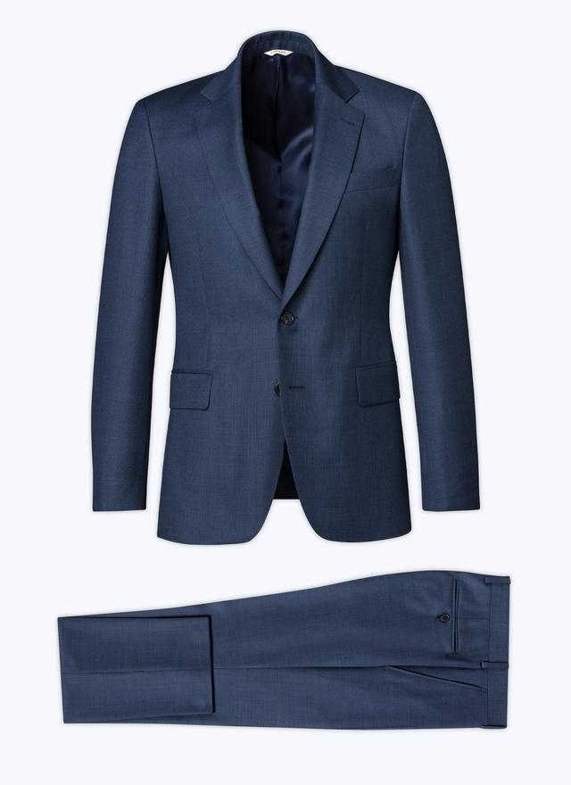 Men's suit blue virgin wool Fursac - C3AXUN-AC13-34