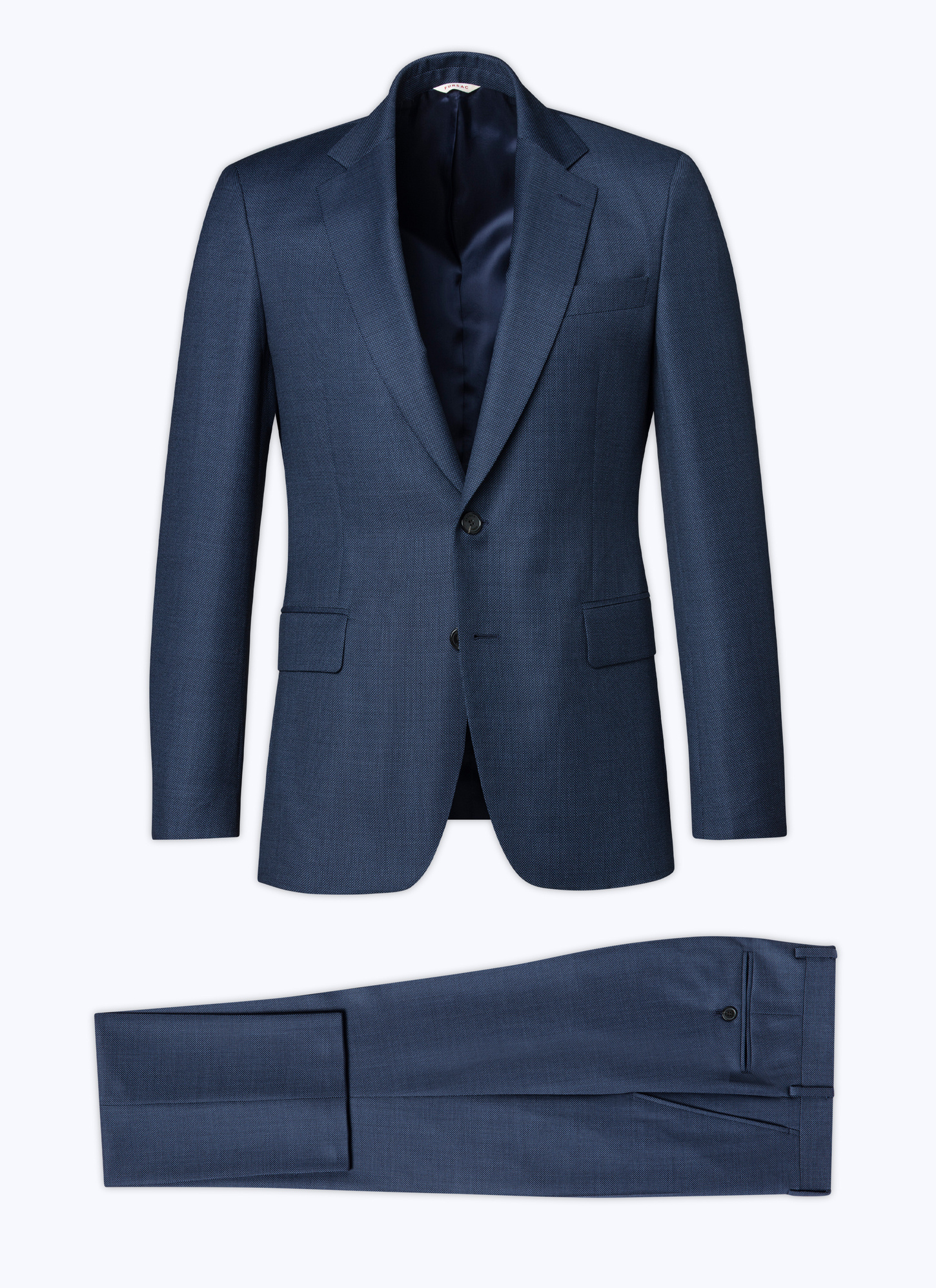 Men's suit blue virgin wool Fursac - C3AXUN-AC13-34