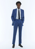 Wool canvas fitted suit - C3FOXA-BC31-D012