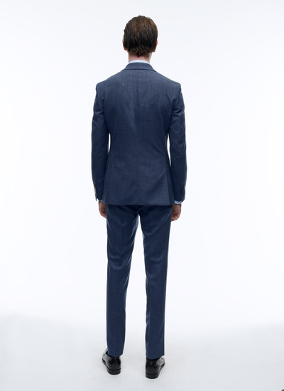 Men's blue, navy blue virgin wool suit Fursac - C3AXUN-AC14-34