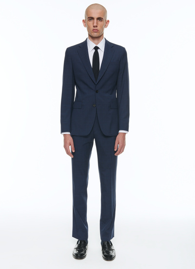 Men's suit blue virgin wool Fursac - C3AVRA-CC53-D032