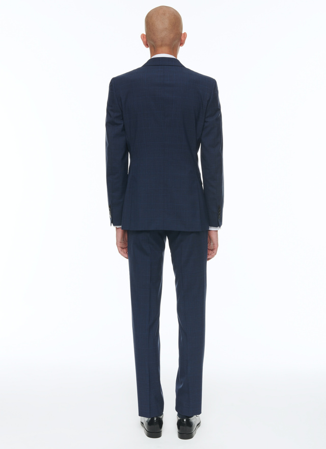 Men's blue, navy blue virgin wool suit Fursac - C3AVRA-CC53-D032