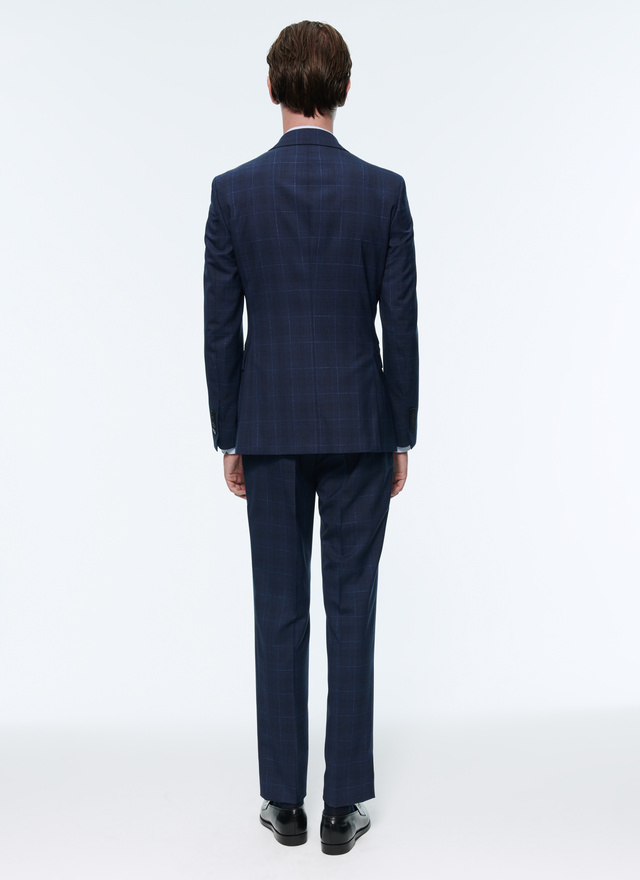 Men's blue, navy blue virgin wool suit Fursac - C3AXUN-AC84-33