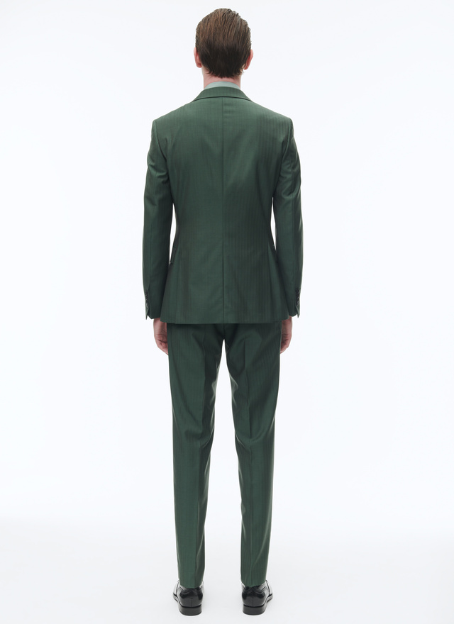 Men's green solaro virgin wool suit Fursac - C3AVRA-CC26-H011