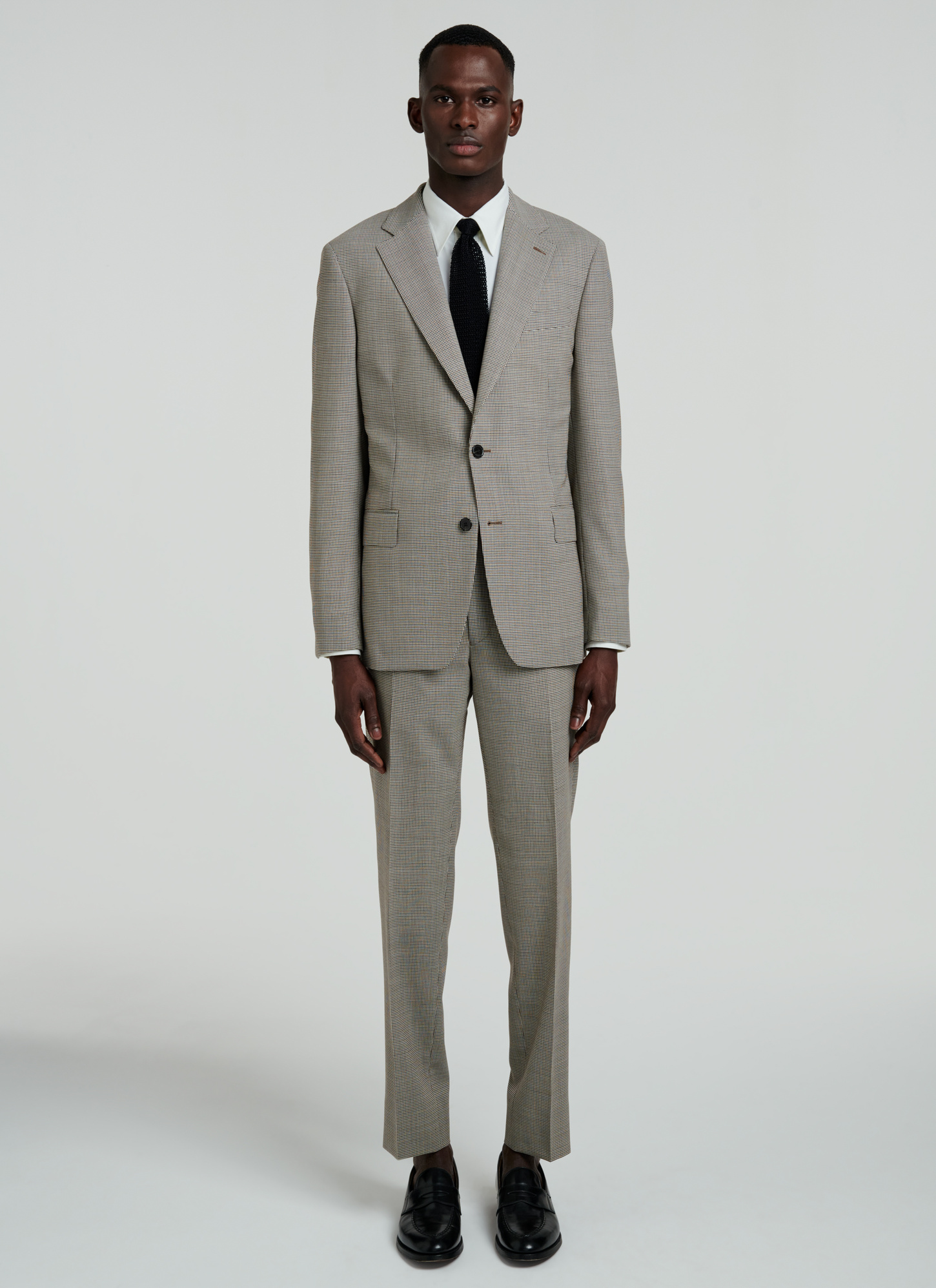 Men's brown and beige suit Fursac - C3VILO-VX09-15