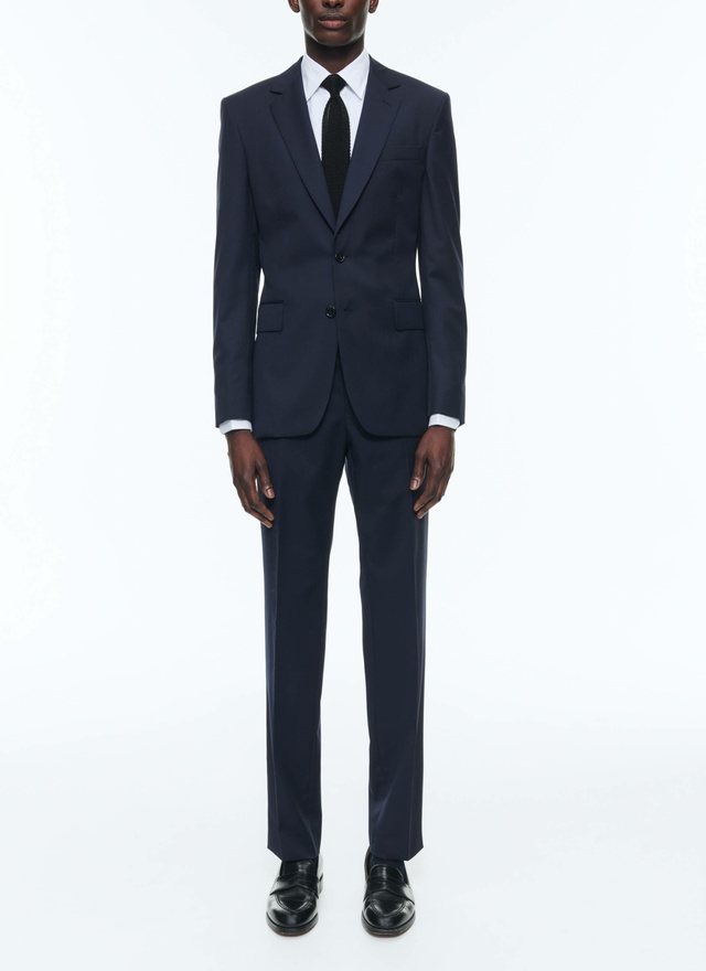 Men's suit carbon blue virgin wool Fursac - C1AXUN-AC80-31
