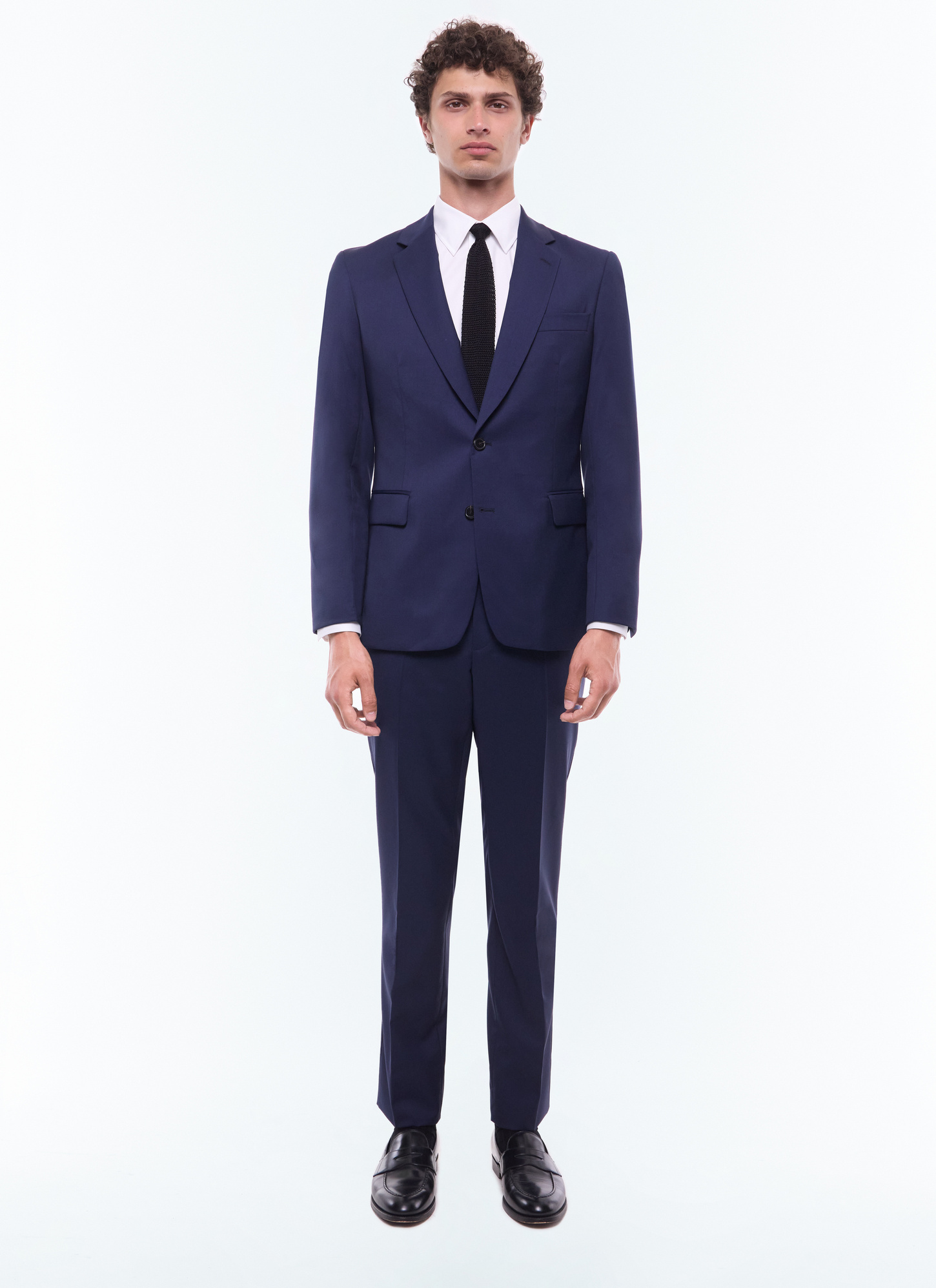 Men's suit carbon blue virgin wool Fursac - C3AXUN-B570-31