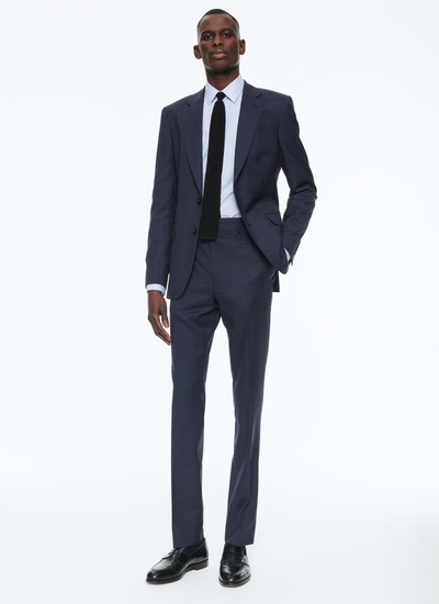 Men's suit carbon blue virgin wool Fursac - C3SOXA-TC46-31