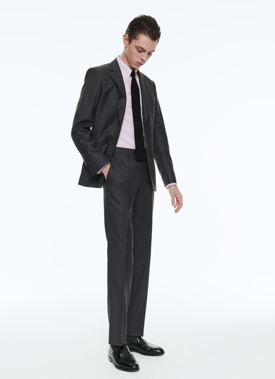 Men's suit charcoal grey itravel wool Fursac - 23EC3AXUN-F567/29