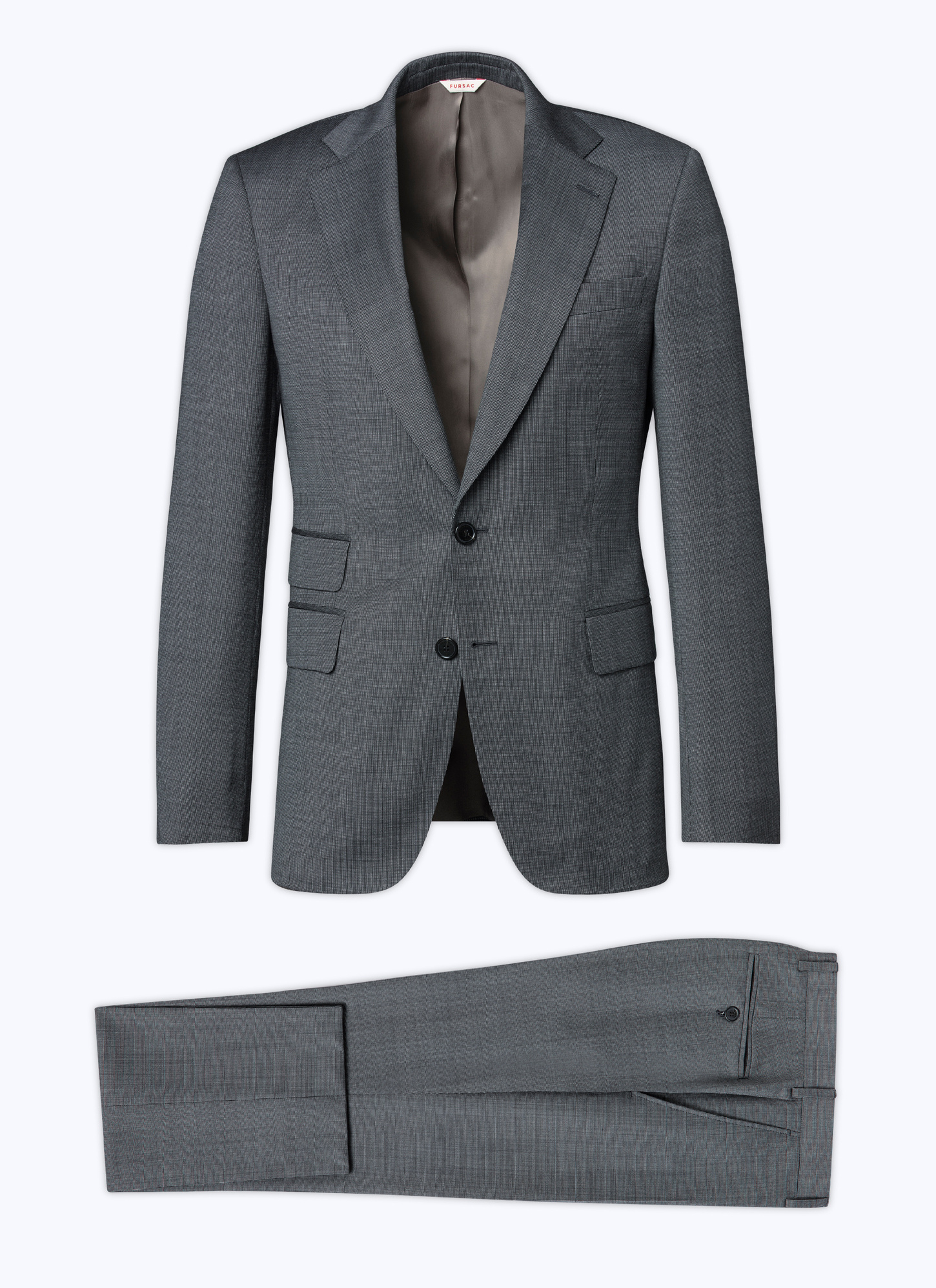 Charcoal Grey Slim Fit Suit for Men Fursac C3AXLOAC08/22