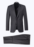 Charcoal grey end-on-end wool suit - C3AXUN-F567-29