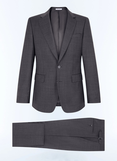 Men's grey certified virgin wool suit Fursac - C3GREG-GC14-B022